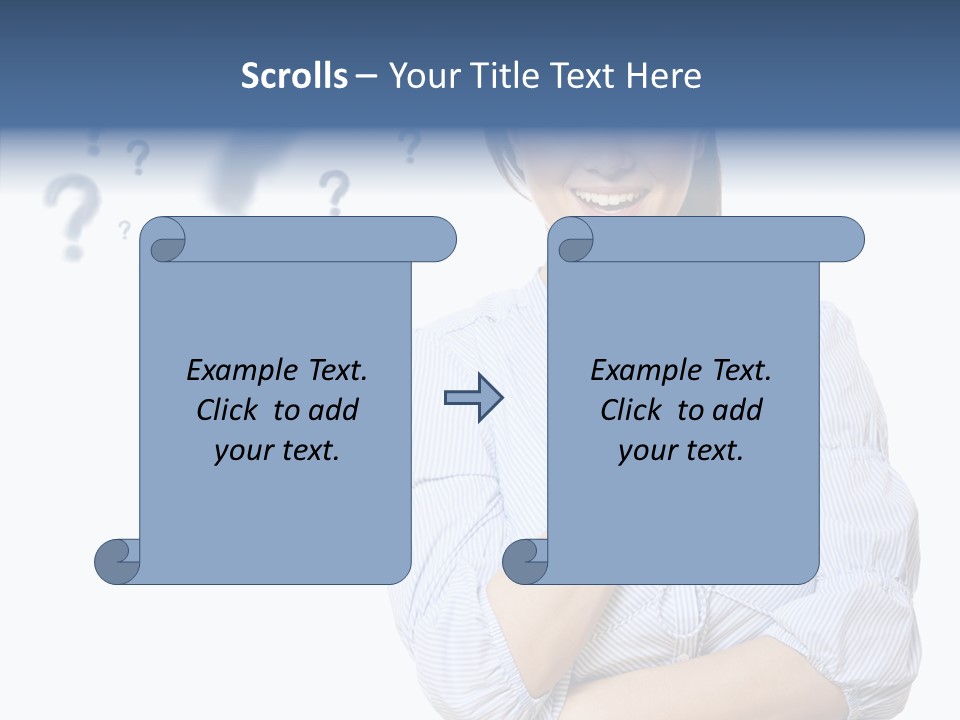 Brunette Solution Background PowerPoint Template