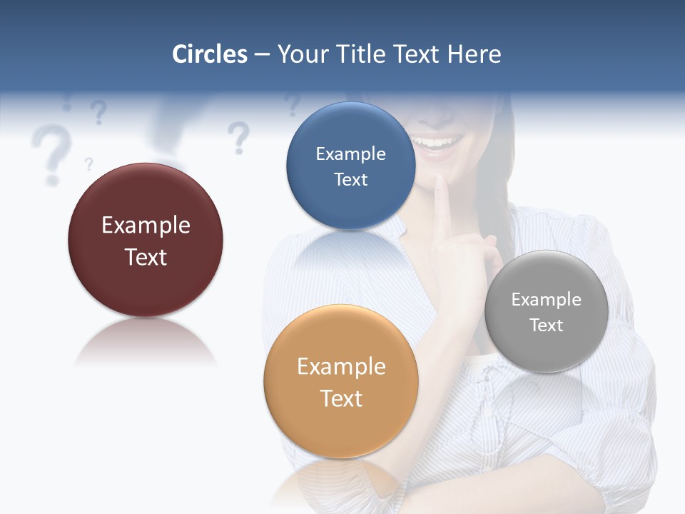 Brunette Solution Background PowerPoint Template