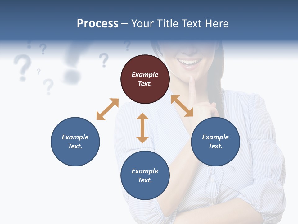 Brunette Solution Background PowerPoint Template