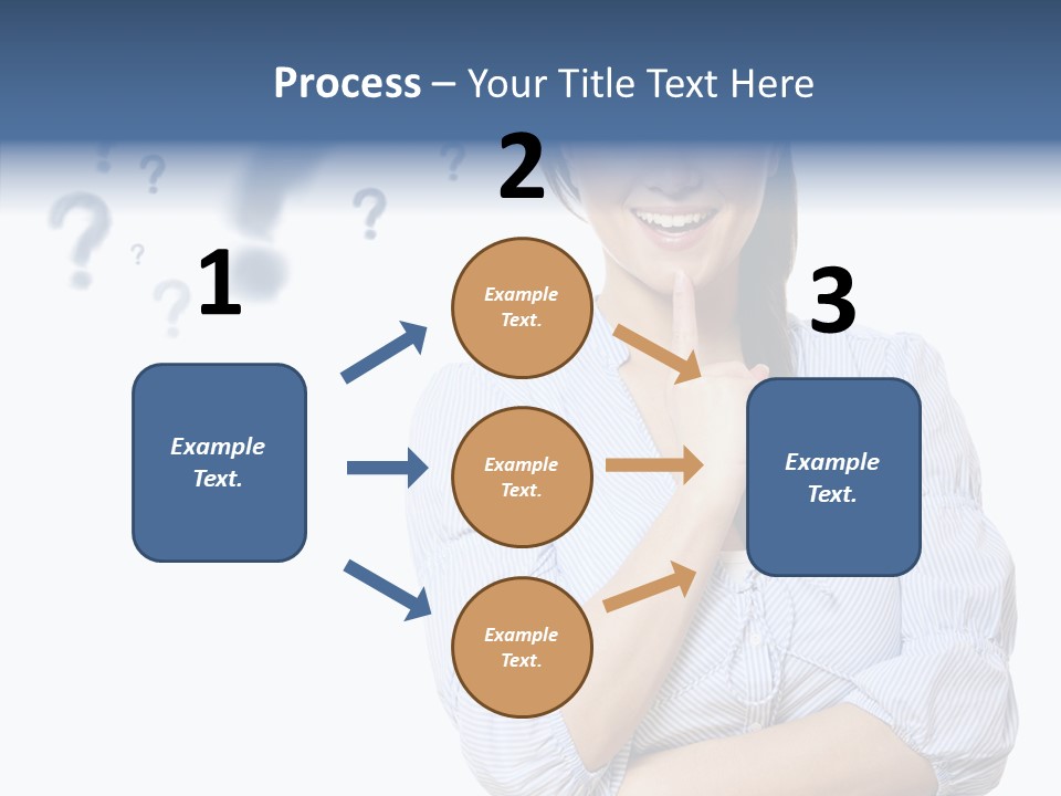 Brunette Solution Background PowerPoint Template