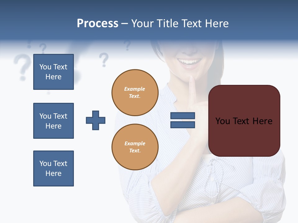 Brunette Solution Background PowerPoint Template