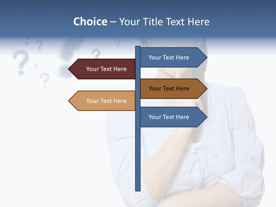 Brunette Solution Background PowerPoint Template