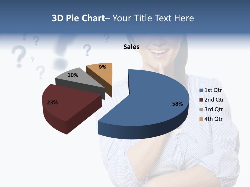 Brunette Solution Background PowerPoint Template