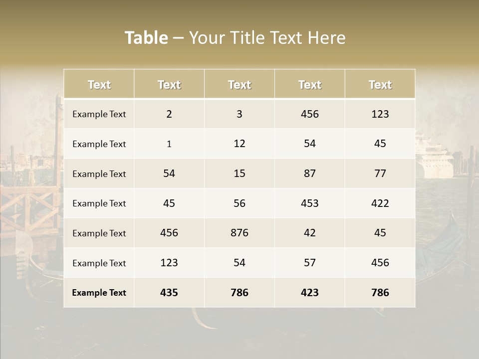 Decay Tourism Beautiful PowerPoint Template