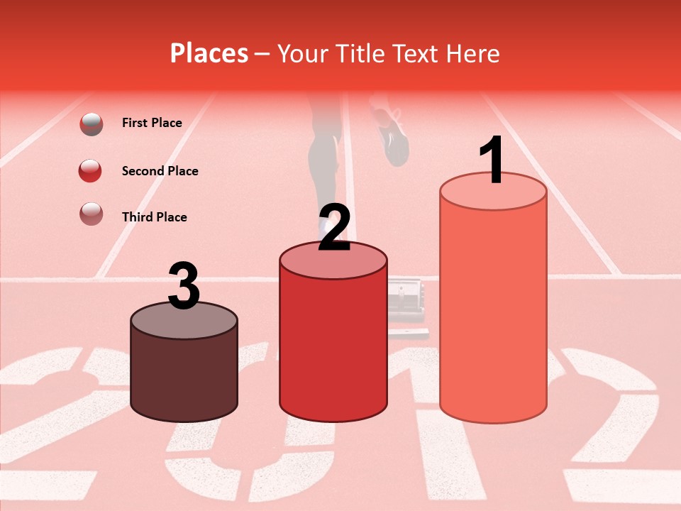 Red Simplicity Block PowerPoint Template