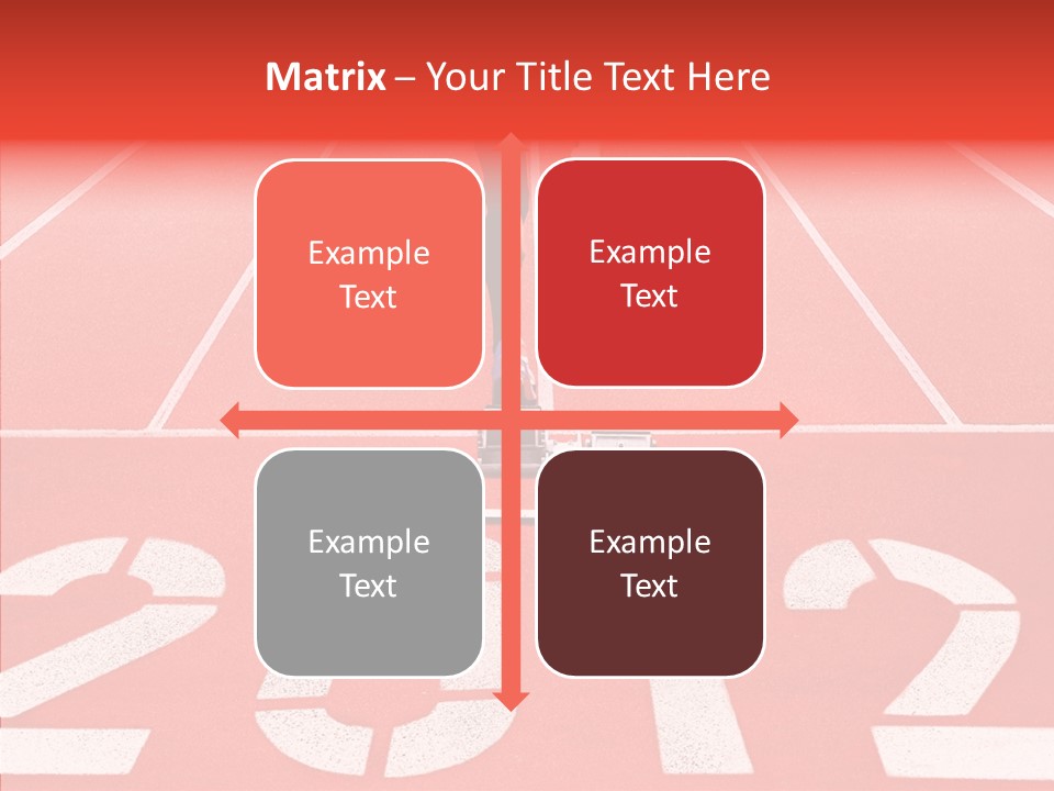 Red Simplicity Block PowerPoint Template