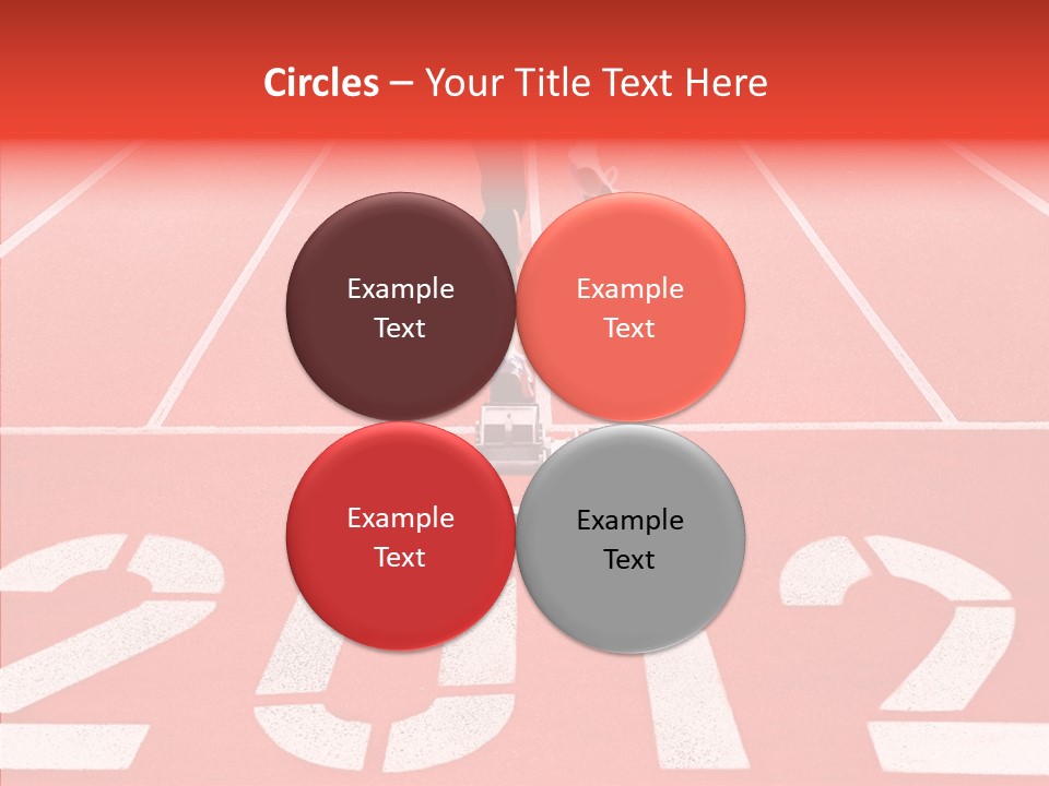 Red Simplicity Block PowerPoint Template