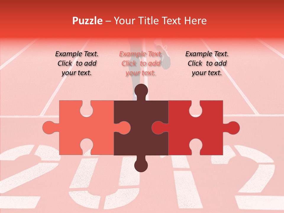 Red Simplicity Block PowerPoint Template