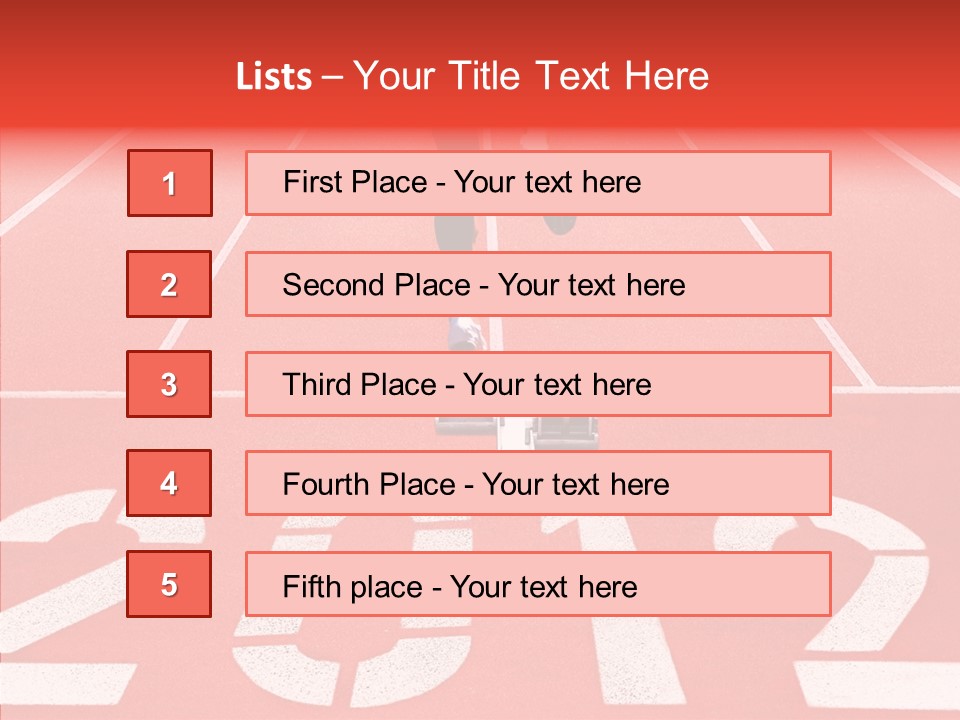 Red Simplicity Block PowerPoint Template