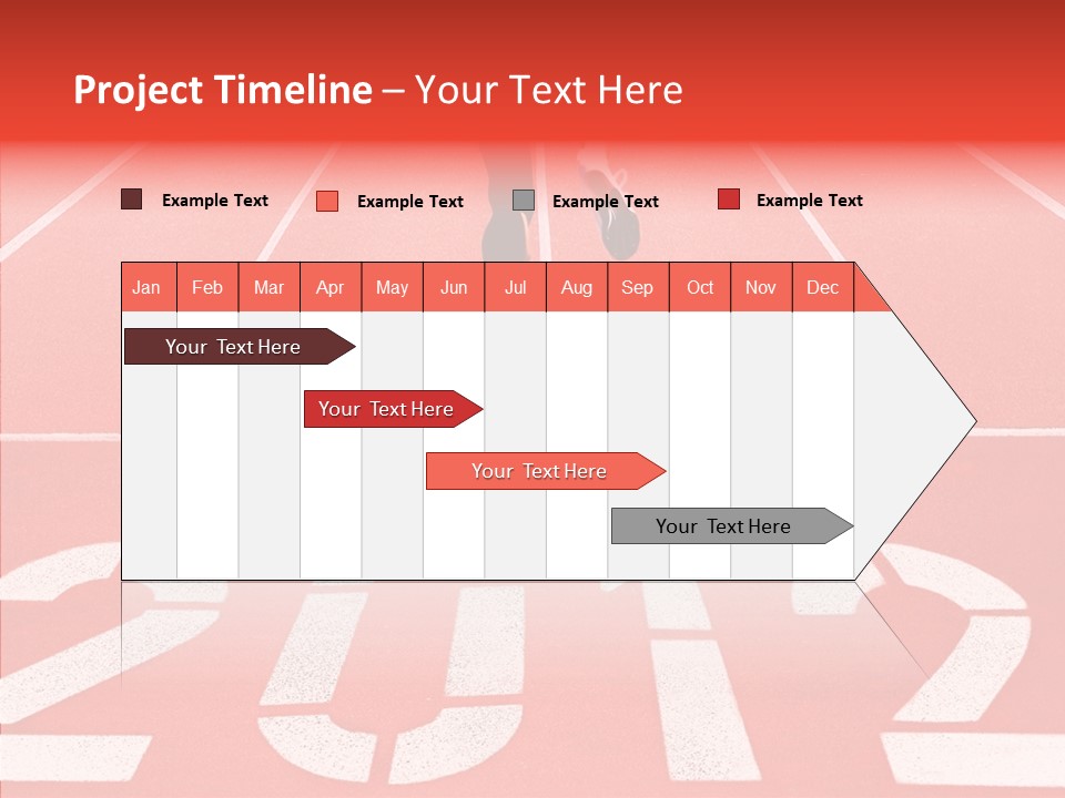 Red Simplicity Block PowerPoint Template