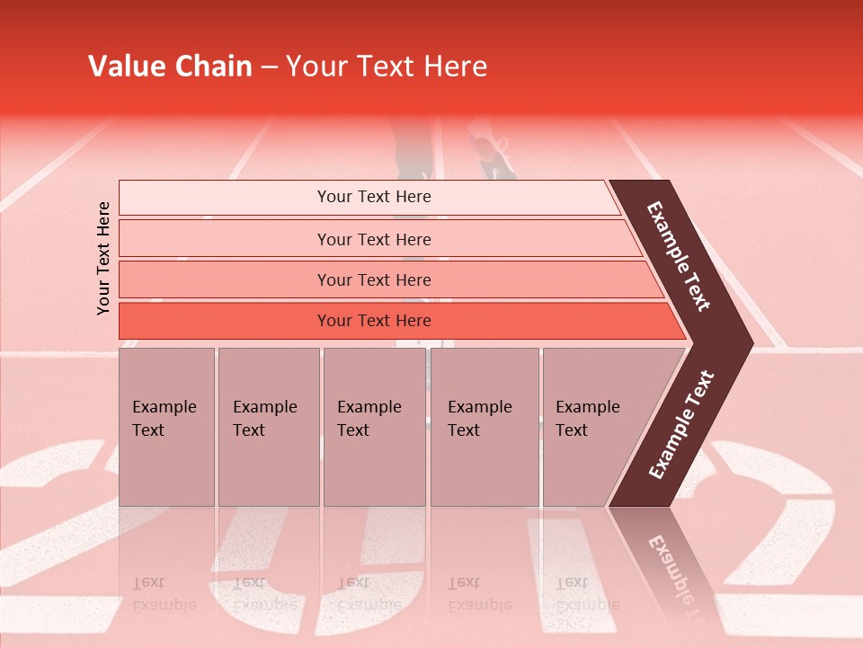Red Simplicity Block PowerPoint Template