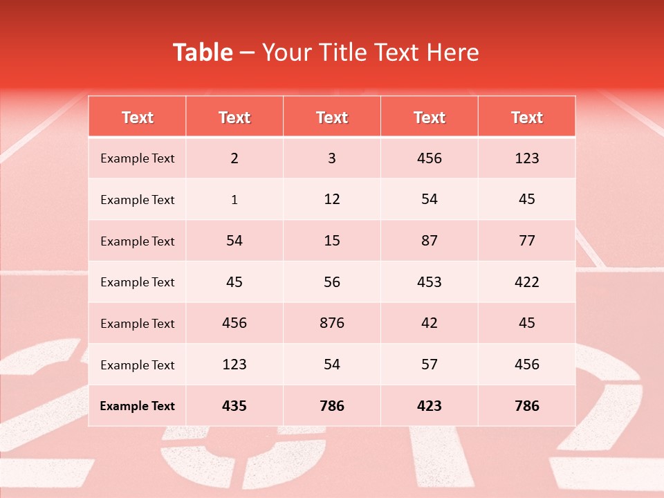 Red Simplicity Block PowerPoint Template