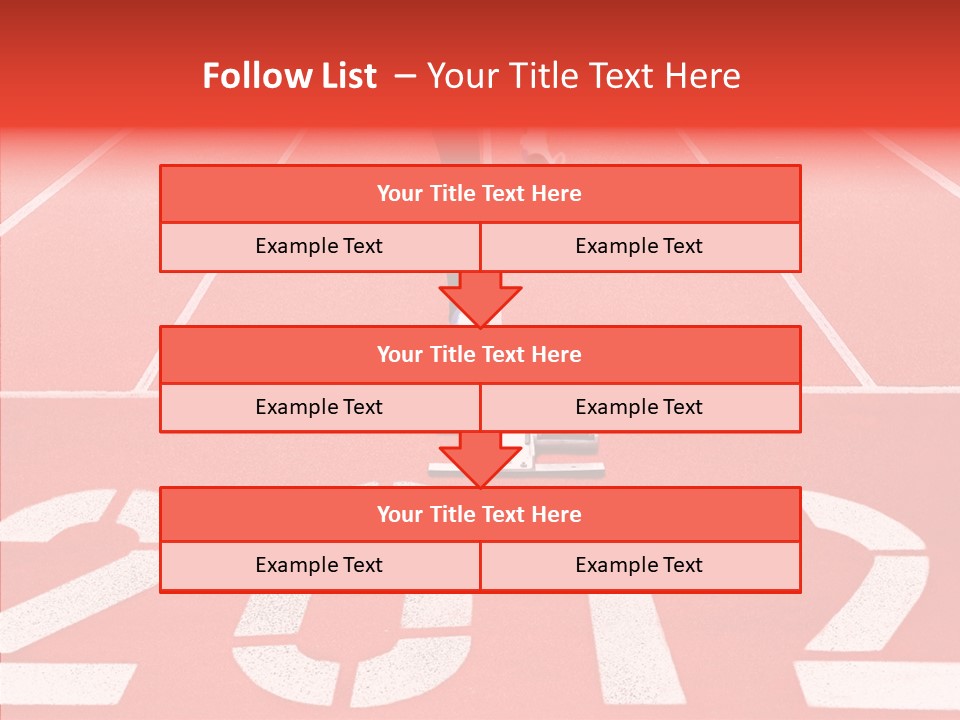Red Simplicity Block PowerPoint Template