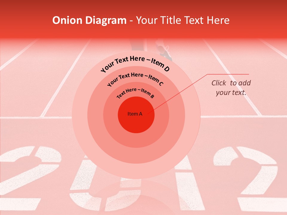 Red Simplicity Block PowerPoint Template