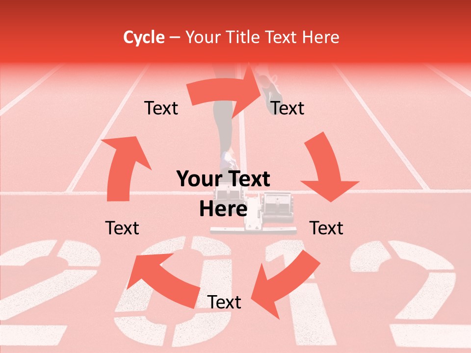 Red Simplicity Block PowerPoint Template