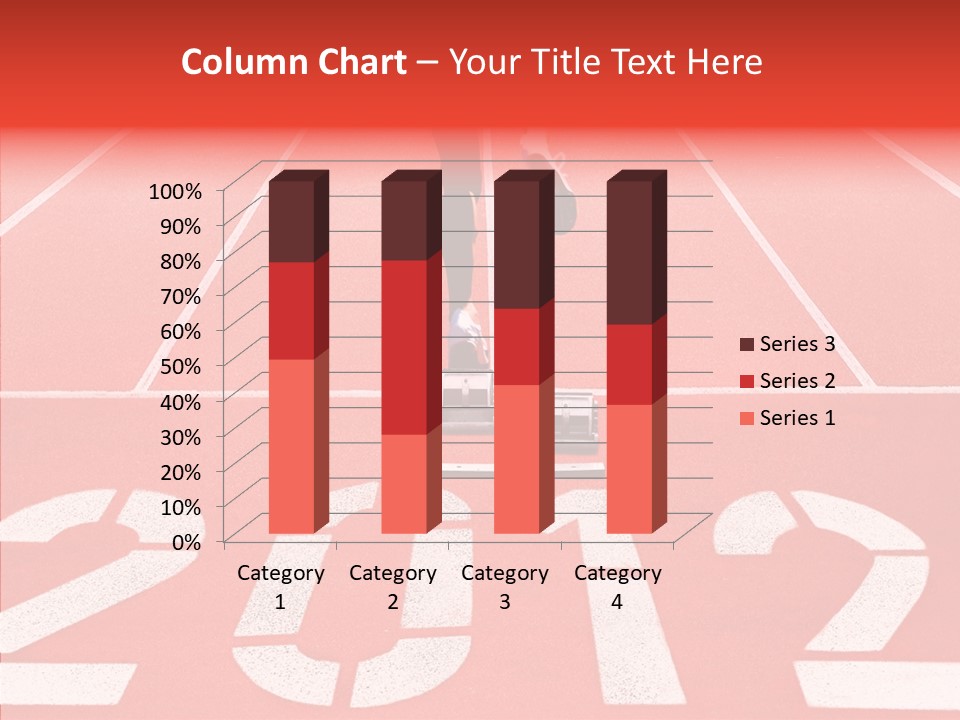 Red Simplicity Block PowerPoint Template