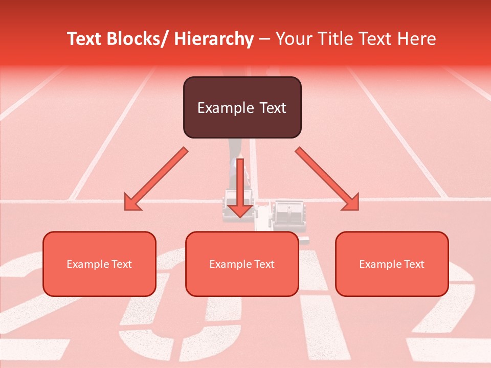 Red Simplicity Block PowerPoint Template