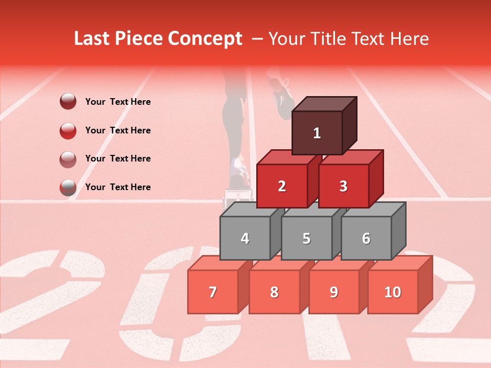 Red Simplicity Block PowerPoint Template