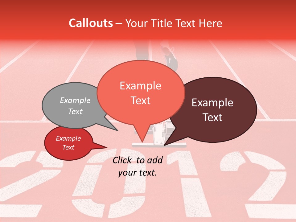 Red Simplicity Block PowerPoint Template
