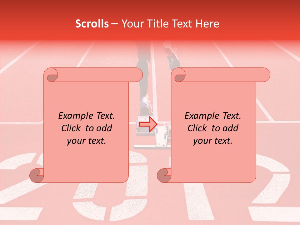 Red Simplicity Block PowerPoint Template