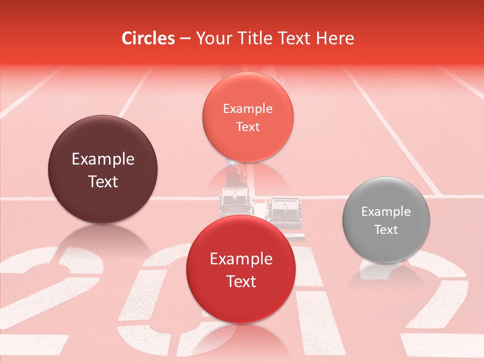 Red Simplicity Block PowerPoint Template