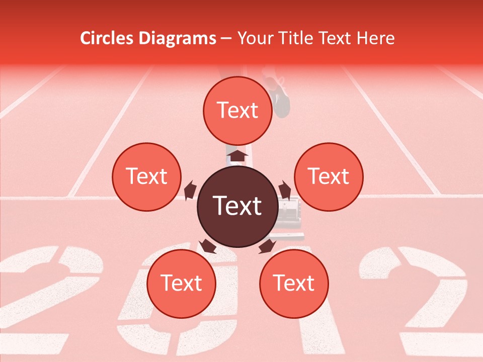 Red Simplicity Block PowerPoint Template