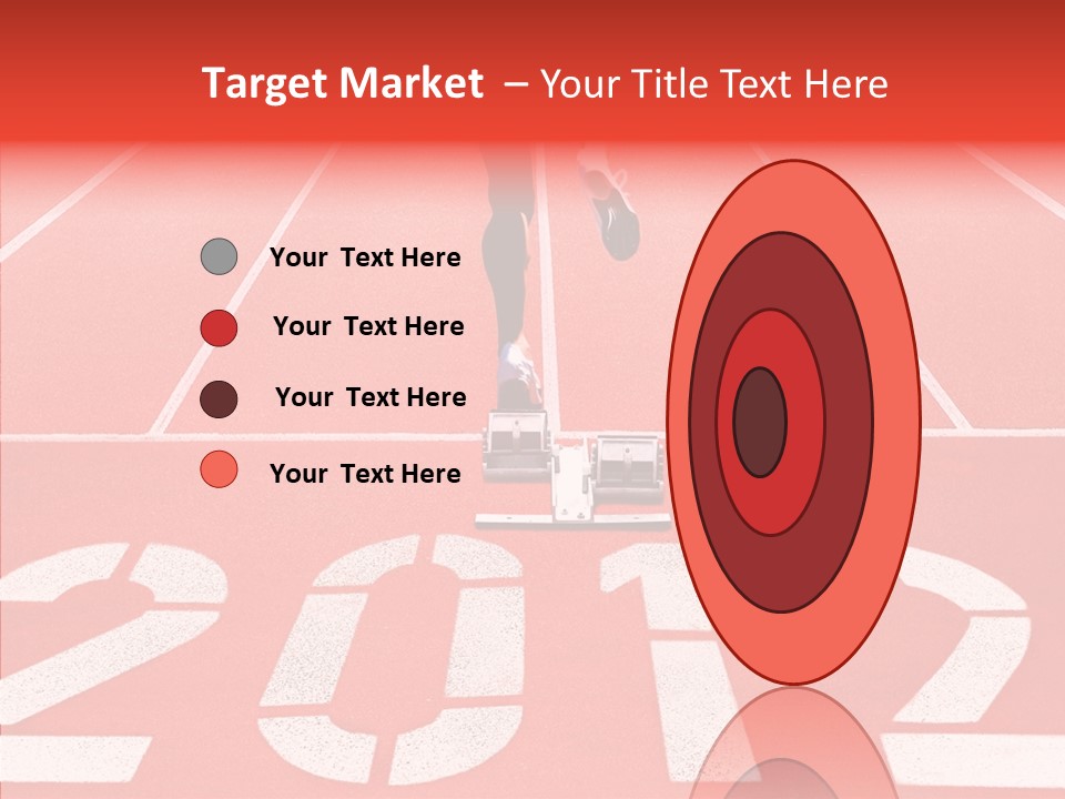 Red Simplicity Block PowerPoint Template