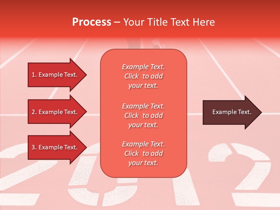 Red Simplicity Block PowerPoint Template