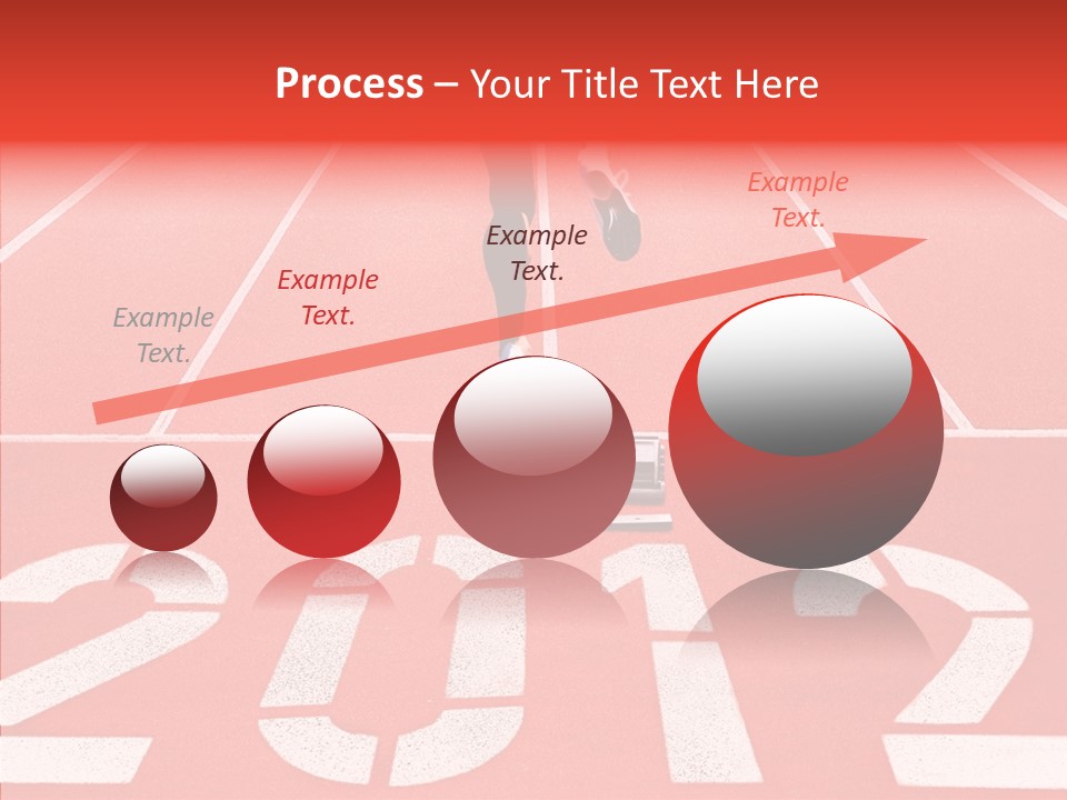 Red Simplicity Block PowerPoint Template