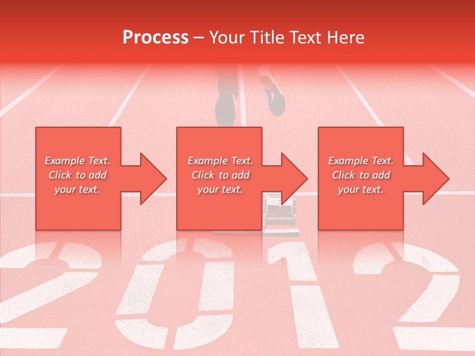 Red Simplicity Block PowerPoint Template