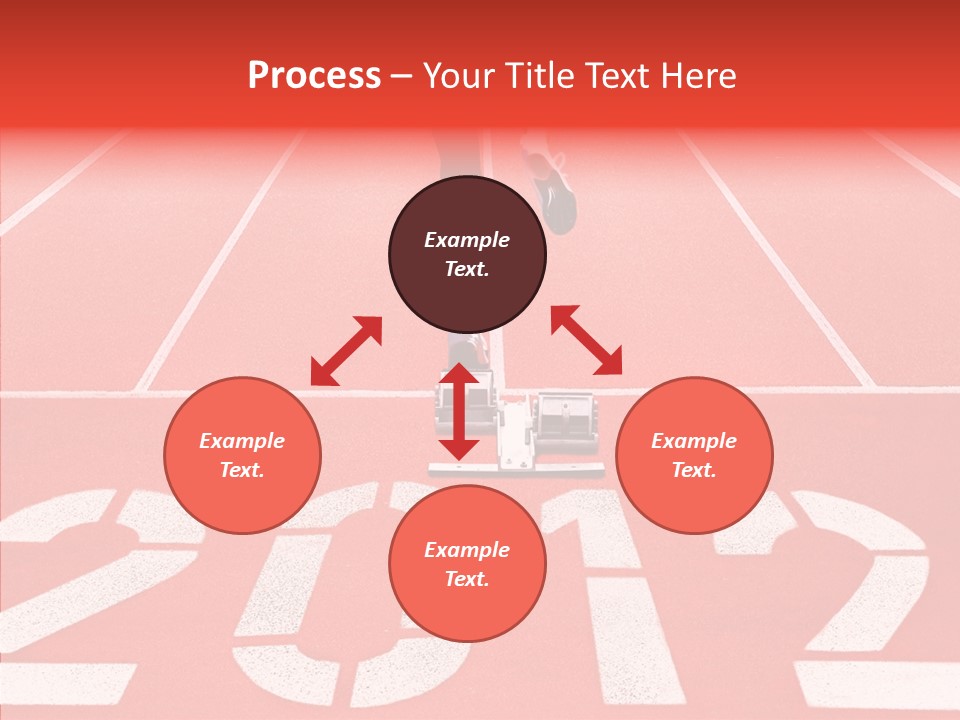 Red Simplicity Block PowerPoint Template