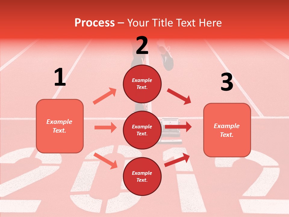Red Simplicity Block PowerPoint Template