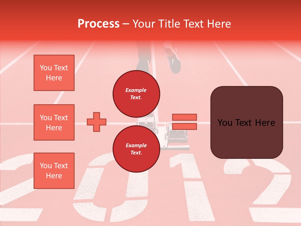 Red Simplicity Block PowerPoint Template
