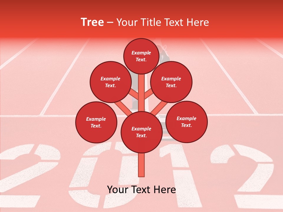 Red Simplicity Block PowerPoint Template