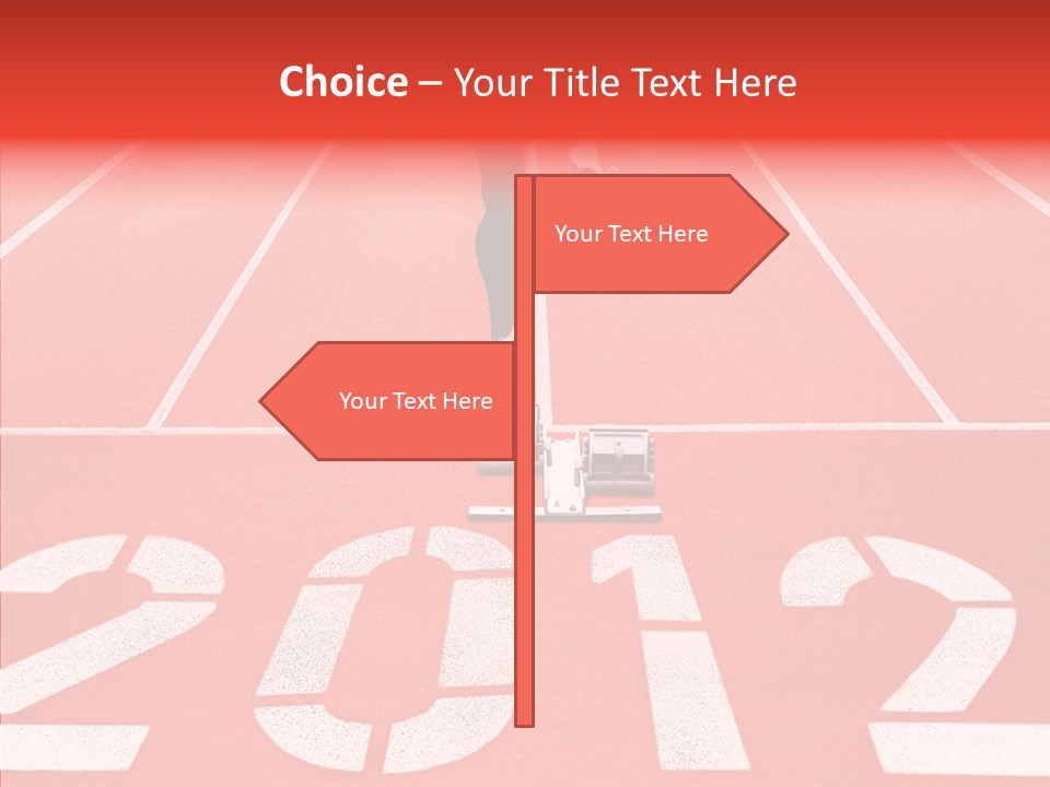 Red Simplicity Block PowerPoint Template