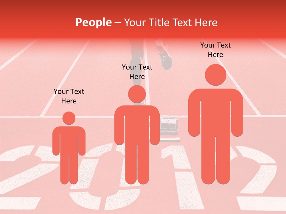 Red Simplicity Block PowerPoint Template