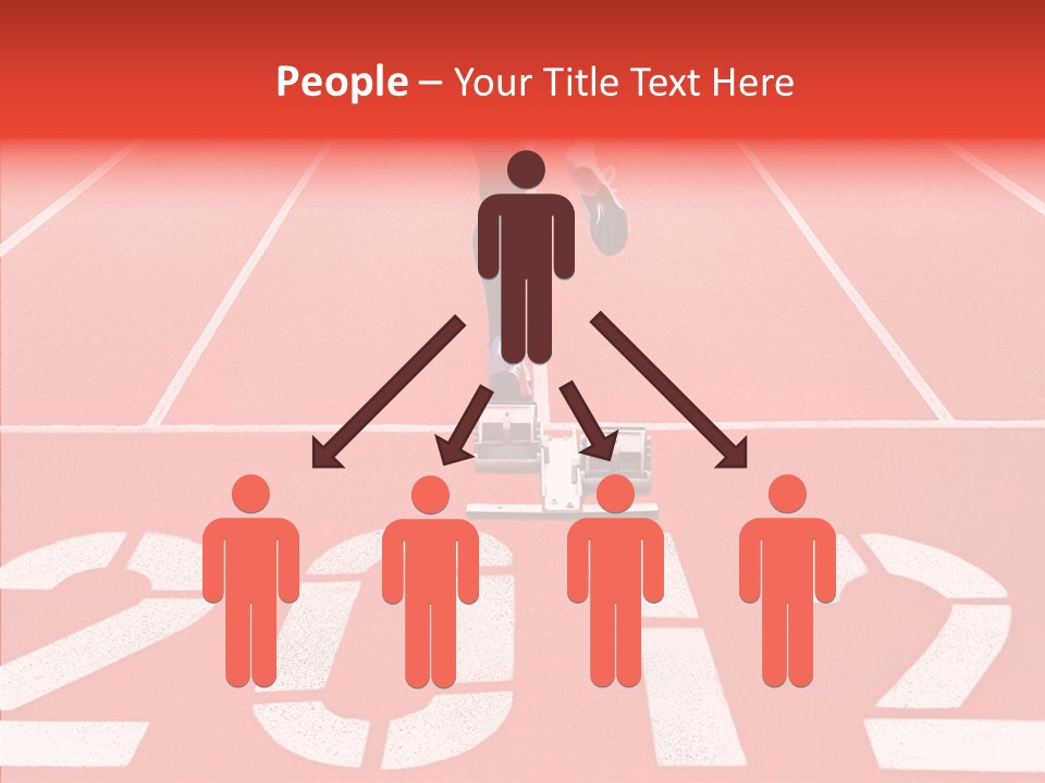 Red Simplicity Block PowerPoint Template