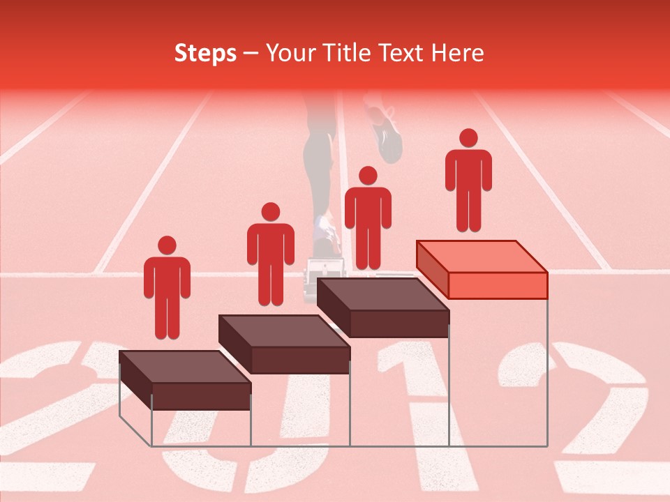 Red Simplicity Block PowerPoint Template