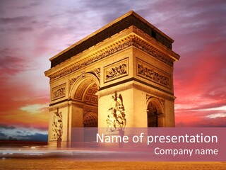 Attraction Evening European PowerPoint Template