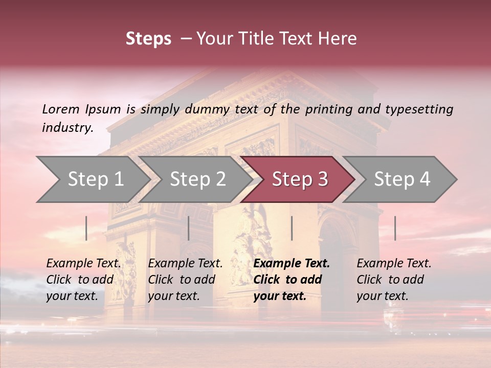 Attraction Evening European PowerPoint Template