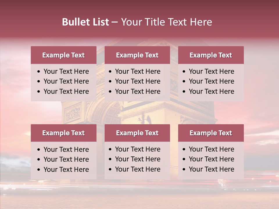 Attraction Evening European PowerPoint Template