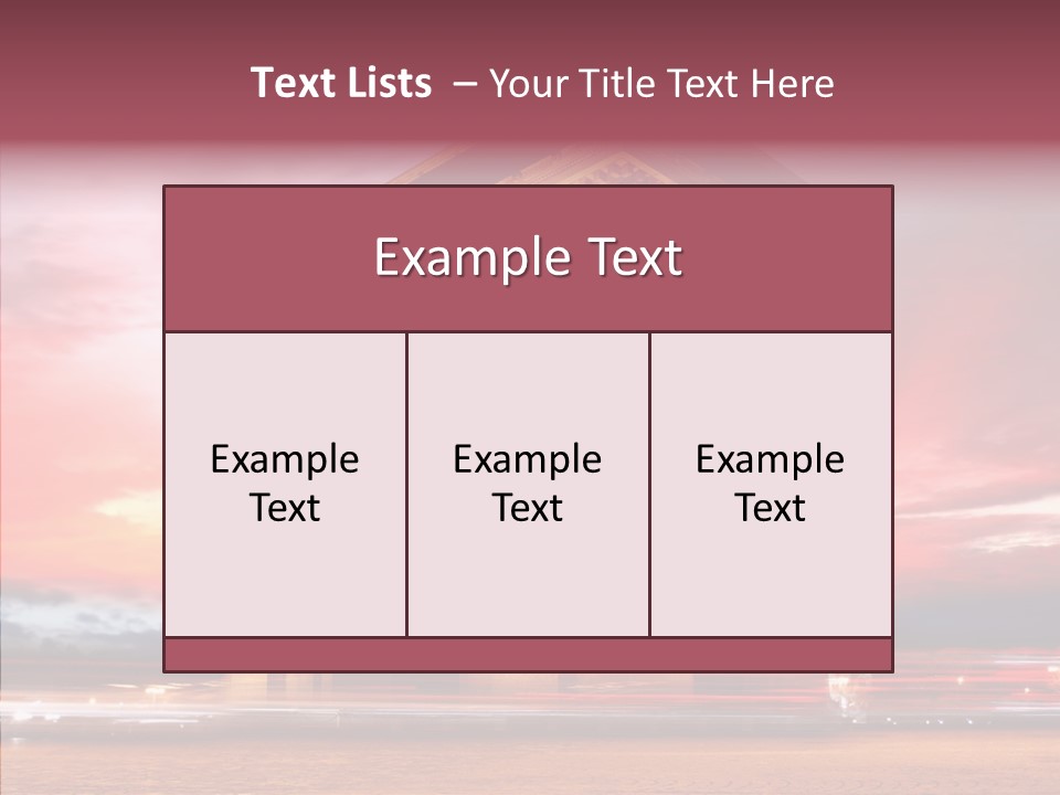 Attraction Evening European PowerPoint Template