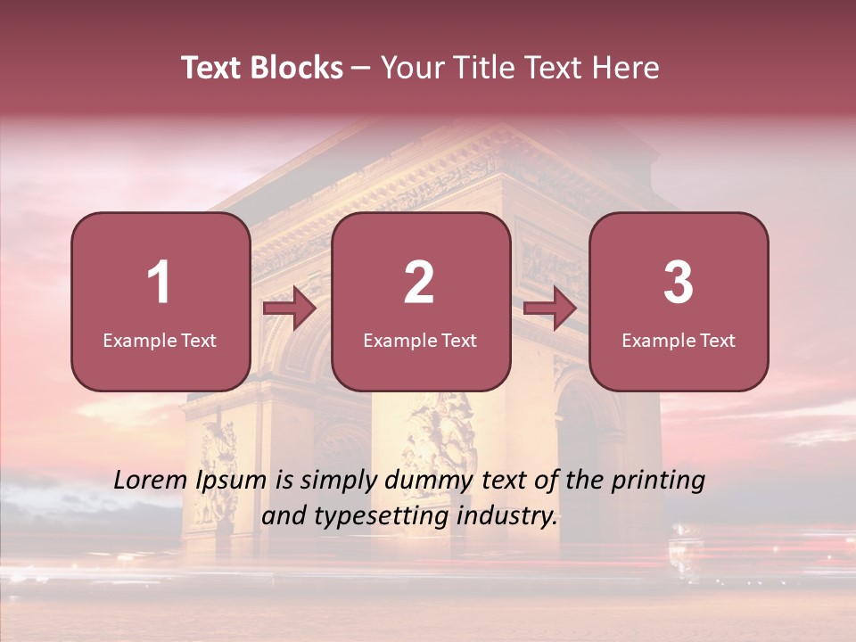 Attraction Evening European PowerPoint Template