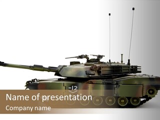 Armored Battle Gun PowerPoint Template