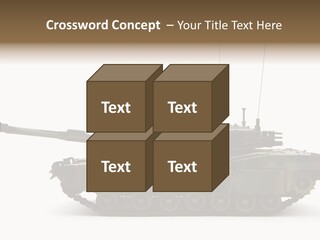 Armored Battle Gun PowerPoint Template