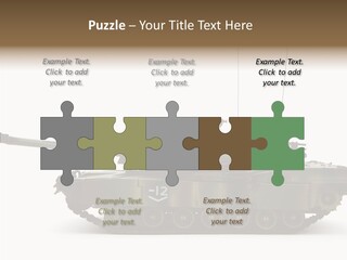 Armored Battle Gun PowerPoint Template