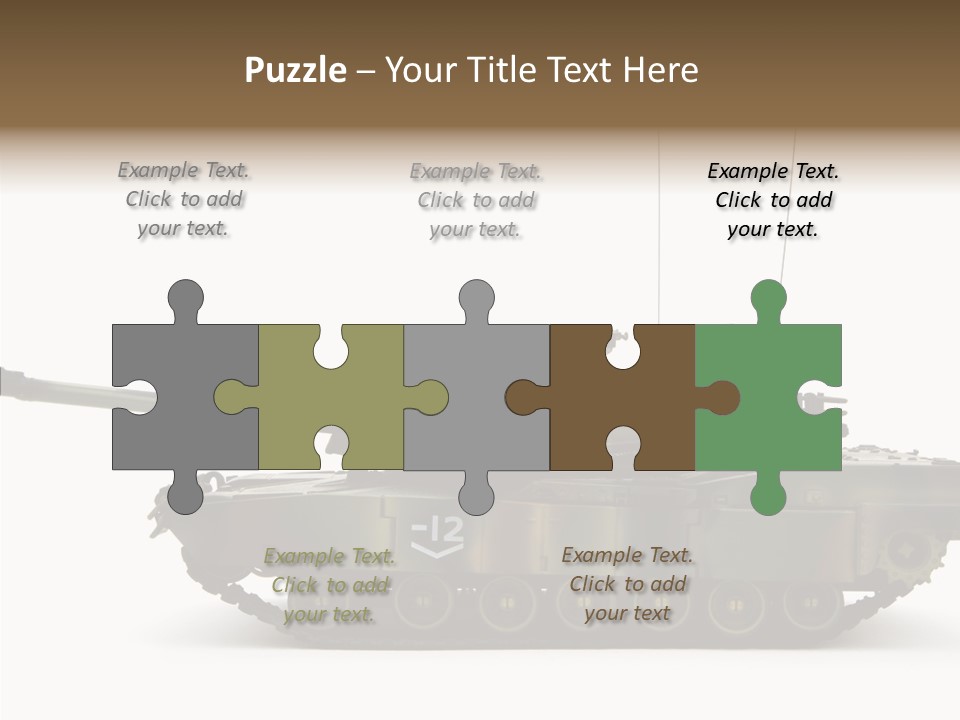 Armored Battle Gun PowerPoint Template