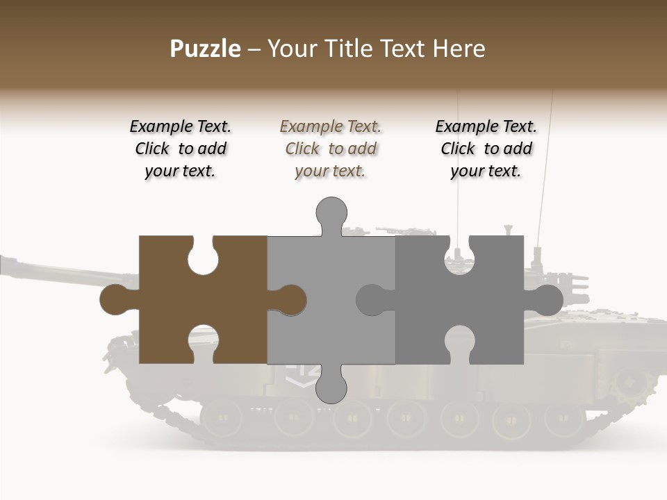Armored Battle Gun PowerPoint Template