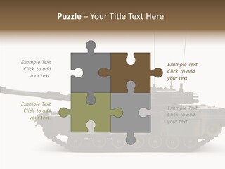 Armored Battle Gun PowerPoint Template