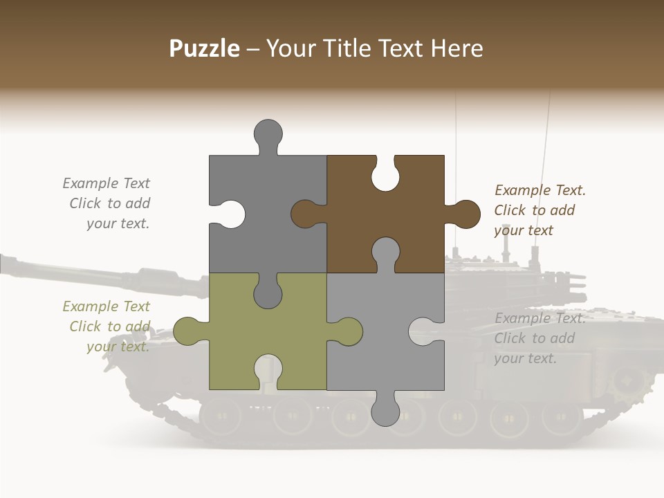 Armored Battle Gun PowerPoint Template